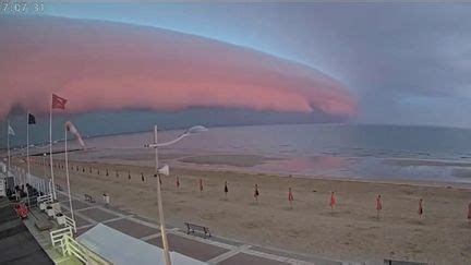 Météo : un impressionnant nuage a survolé la Normandie .